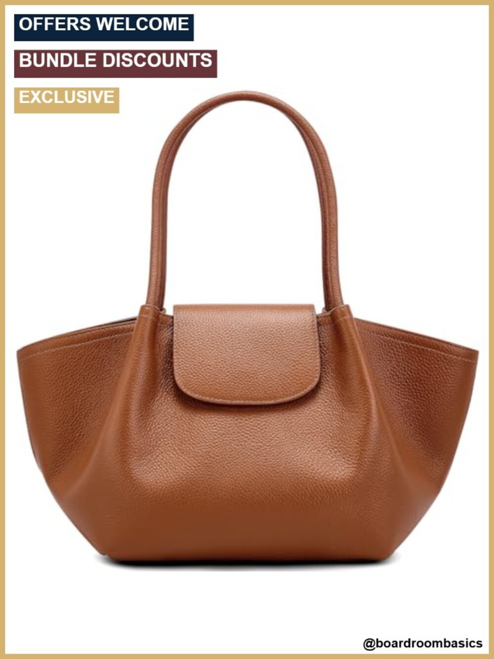 Genuine Leather Tote Bag: Spacious Shoulder Handbag Satchel Purse - Large Work